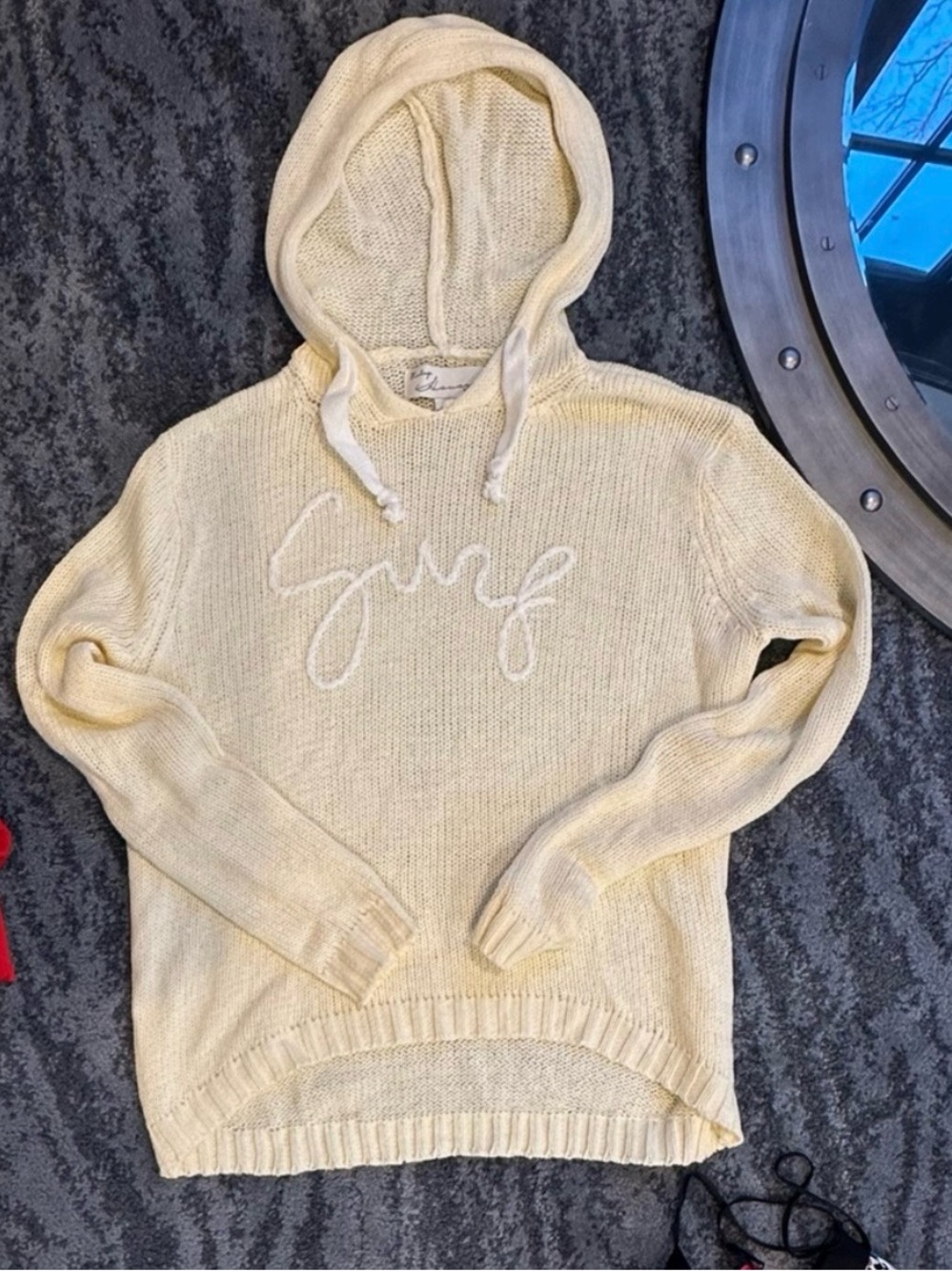 SURF Hoodie Sweater Butter Yellow from Vintage Havana size MEDIUM - Picture 12 of 14